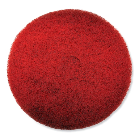 Sc Johnson Professional EZ CARE Heavy Duty Scrub Pad, 20 Diameter, RedGray, 5PK 311181